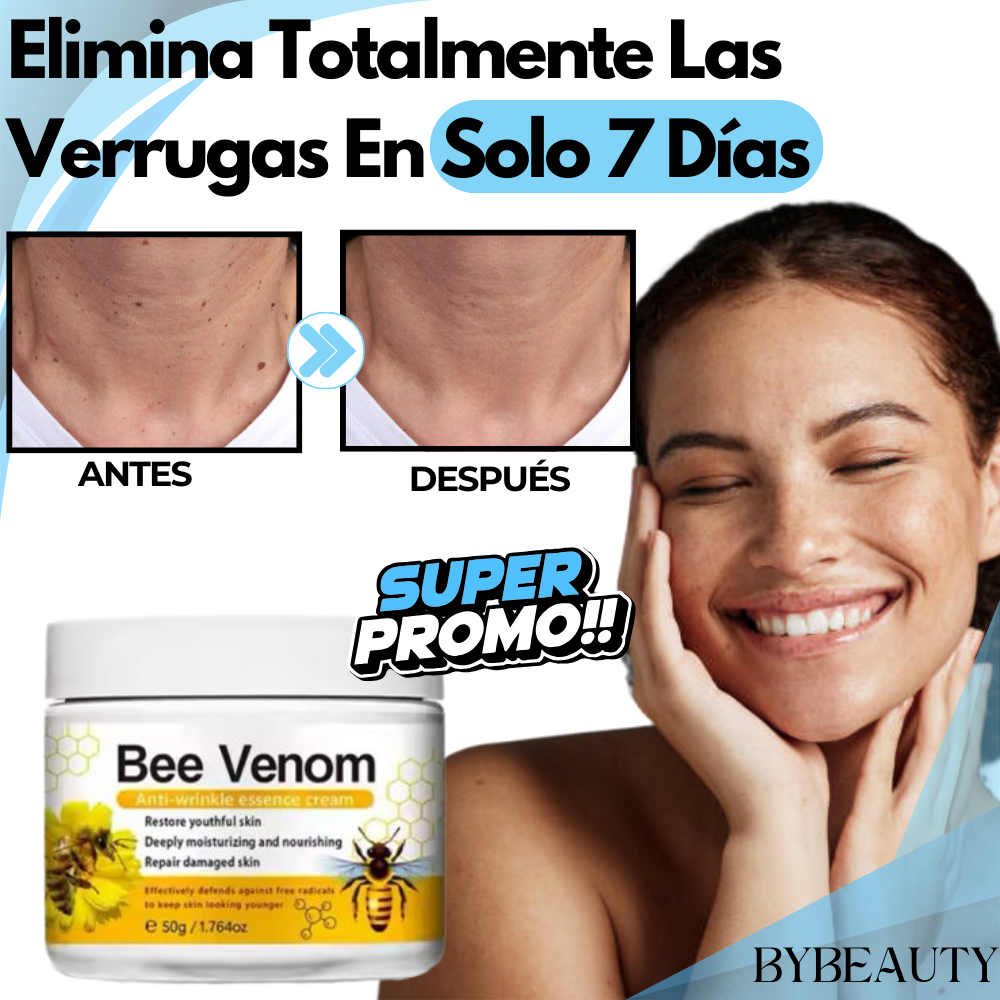 1+1 GRATIS CREMA BEE VENOM | LA PRIMERA CREMA PARA VERRUGAS CON INGREDIENTES 100% NATURALES